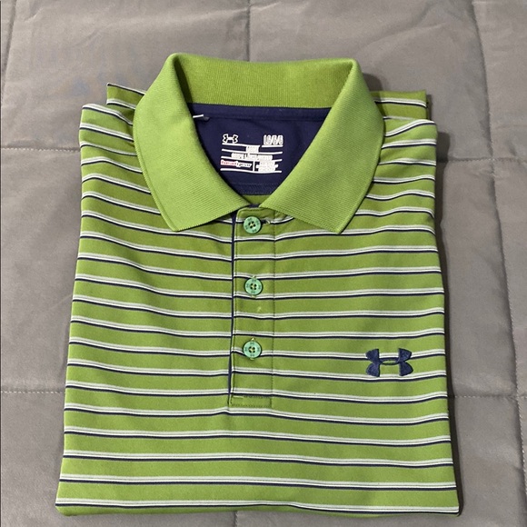 Under Armour HeatGear loose fit Polo. Size Large - Picture 1 of 6